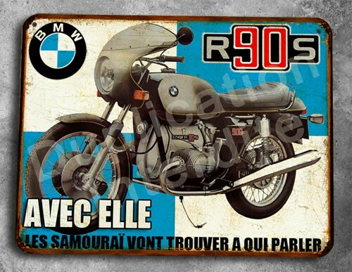 Plaque metal vintage bmw - bmw, r90s