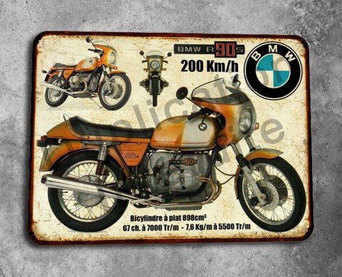Plaque métal vintage bmw - plaque,